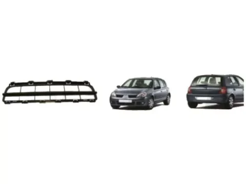 Rejilla parachoques central para Renault Clio fabricado entre 2006 y 2011, imagen principal.