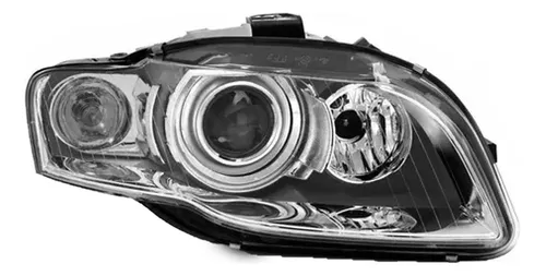 Optico Izquierdo Audi A4 2004/2007 Hid Xenon Con Regulacion Electrica - Incluye Motor - Usa Ampolleta D1S 1 Faro izquierdo de Audi A4 2004/2007 con luz HID Xenon y regulación eléctrica, incluye motor y bombilla D1S - Pieza de repuesto automotriz.