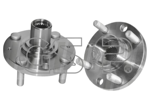 Imagen de la maza de la rueda delantera para Chevrolet Sail 1.4L, Aveo y Spark GT del año 2011 al 2018.