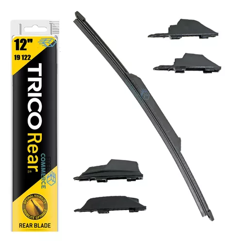 Plumilla Trasera Universal V2 12 Pulgadas (1 Unidad) - Aplicaciones Ford Fiesta 2012/2019 Hyundai Tucson 2010/2015 Santa Fe 2019/ Jeep Wrangler 2007/2018 Nissan Qashqai 2017/2019 Juke 2011/2017 1 Plumilla trasera universal V2 de 12 pulgadas para varios modelos de autos, incluyendo Ford Fiesta, Hyundai Tucson, Jeep Wrangler, Nissan Qashqai y Juke - Chile.