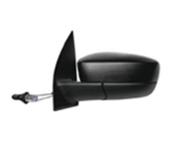 Espejo derecho negro manual con comando para Volkswagen Gol G5 del año 2008 al 2012.