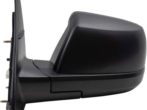 Espejo retrovisor eléctrico negro texturizado para Toyota Tundra modelo 2009-2014.