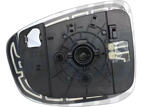 Pieza de repuesto para el espejo lateral derecho de un Mazda CX5 modelo 2013 a 2016 con desempañador, disponible en Chile.