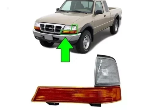 Farol intermitente izquierdo de color ámbar para Ford Ranger modelo 1998-2000.