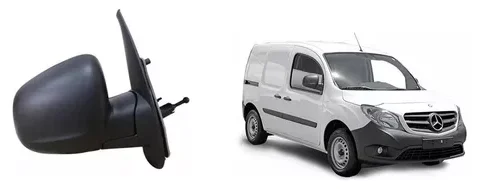 Repuesto de espejo retrovisor derecho manual para Mercedes Benz Citan, modelo 2016 en adelante, con comando.