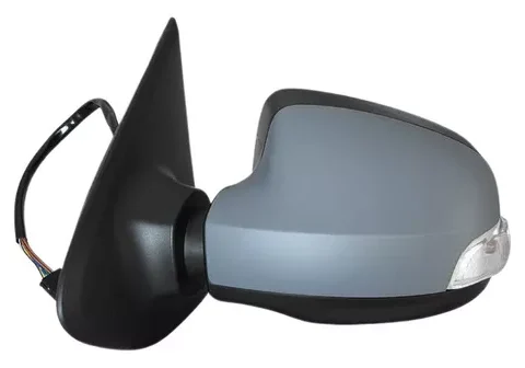 Espejo derecho para Renault Symbol 2013-2017 con comando y señalizador, para pintar. Reemplazo 388-Rnd179Cpl, ideal para autos en Chile.