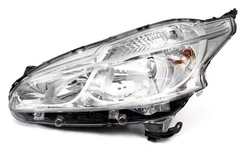 Óptico izquierdo para Peugeot 208 de los años 2013 a 2015, enfocado en el motor.