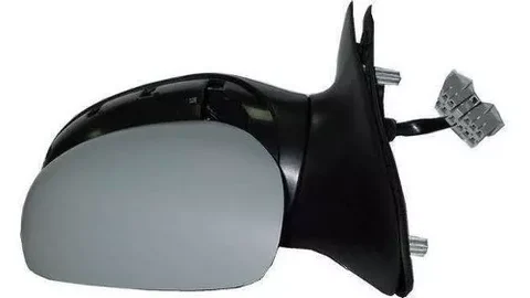 Espejo derecho eléctrico con defroster y vidrio azul para pintar del Peugeot 406 del 1999 en adelante, imagen principal.