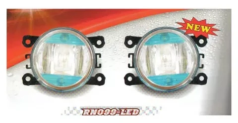 Kit de neblineros de repuesto para varios modelos de autos como Suzuki Swift, Vitara, Grand Nomade, Peugeot 107 y 207, Renault Kangoo y Megane. Número de reemplazo 19-5785-A1, 475041 o Rn099. Imagen principal del producto.