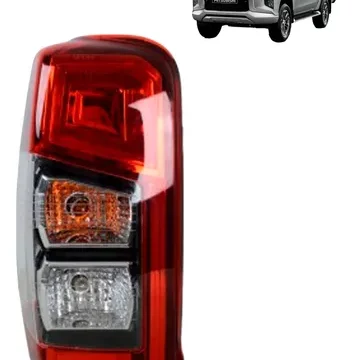 Farol trasero derecho de un automóvil Mitsubishi L200 del año 2019 en adelante, con tecnología de iluminación halógena.