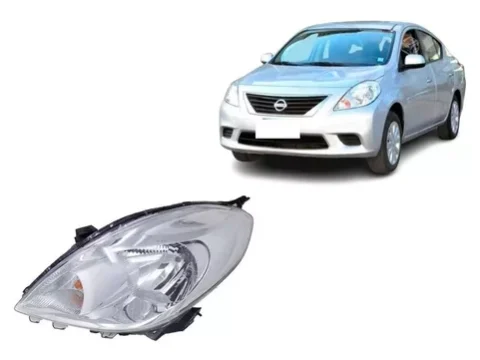 Faro izquierdo delantero de un Nissan Versa modelo 2012 a 2015