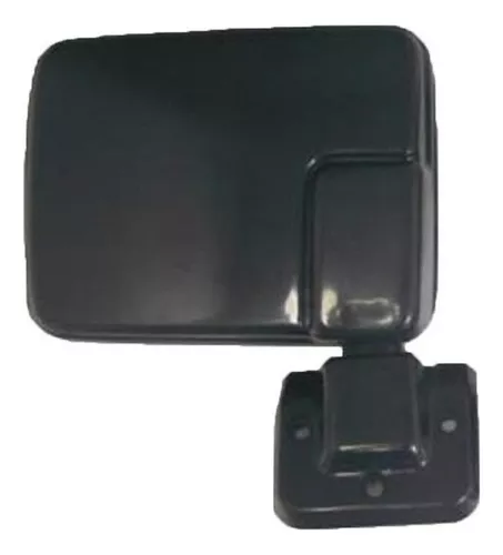 Espejo Derecho Mitsubishi L200 1997/2002 Negro 1 Reflejo lateral del espejo derecho de un vehículo Mitsubishi L200 modelo 1997-2002 en color negro, vista principal.