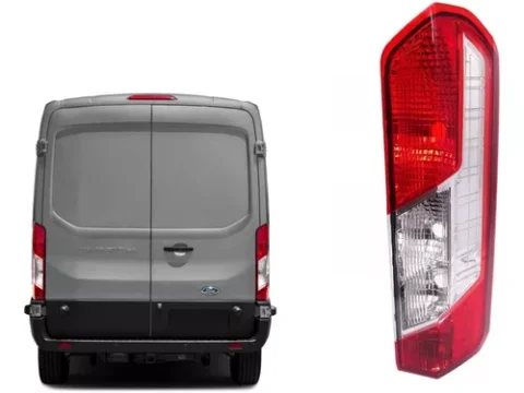 Repuesto original del farol trasero derecho para Ford Transit del año 2014 al 2022. Específico para el mercado chileno.