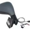 Espejo derecho eléctrico para Peugeot 207 2006/2012 Trendy con defroster, señalizador (blinker) y sensor de temperatura exterior, listo para pintar con 9 pines. Imagen principal del producto.