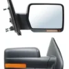 Espejo izquierdo eléctrico cromado con funciones adicionales para Ford F150 2009/2014, como defroster, blinker, memoria y reflectante.
