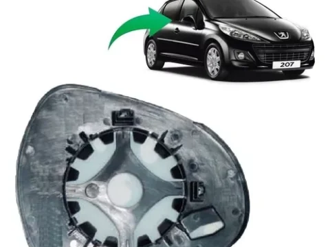 Pieza de repuesto para el espejo exterior del lado izquierdo de un Peugeot 207, modelo 2007-2013.
