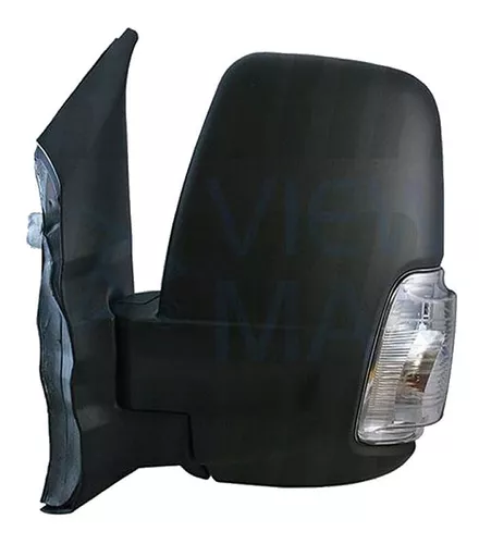 Espejo Derecho Manual Negro Texturado Ford Transit 2014/2020 Con Blinker/ Intermitente Blanco/ 2Pin 1 Espejo lateral manual negro texturado para Ford Transit 2014/2020 con intermitente blanco y 2 pines, ideal para vehículos en Chile.