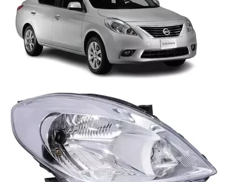 Foco delantero derecho de un Nissan Versa modelo 2012-2015.