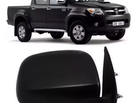 Espejo lateral eléctrico de color negro para Toyota Hilux Vigo modelo 2005-2015.