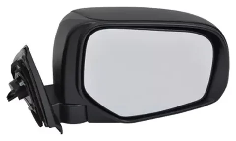 Espejo izquierdo manual en color negro para Mitsubishi L200 Work 2019 en adelante, con tapa texturada y reemplazo modelo 388-Mbd042Mb. Perfecto para tu camioneta.