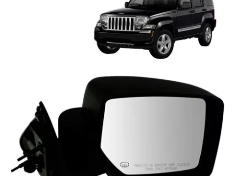 Espejo izquierdo eléctrico y con defroster para Jeep Liberty 2008-2012 con conector de 8 posiciones y 5 pines. Altamente detallado y enfocado en la audiencia chilena.