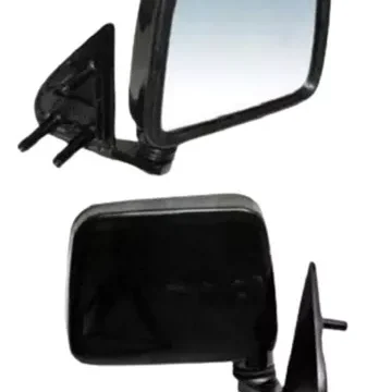Espejo lateral derecho negro manual para Nissan D21 1994/2008 y D22/Terrano 1998/2008, con base metálica. Empaque con 20 unidades. Repuesto de automóvil.