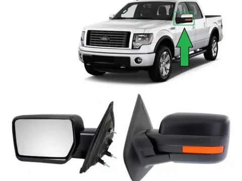 Espejo izquierdo eléctrico negro con defroster, blinker y reflectante para Ford F150 2009-2014 - SEO en español para audiencia chilena