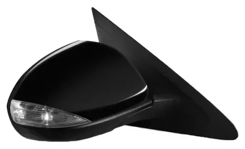Espejo derecho eléctrico y abatible eléctricamente para pintar con blinker, compatible con Mazda 3 2010/2014. Ideal para autos en Chile.