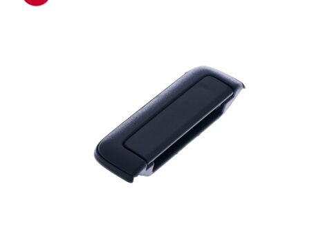 Marco manilla de portalón negro para Mitsubishi L200 2019/2023, con orificio para cámara de retroceso, listo para ser pintado. Perfecto para tu vehículo.