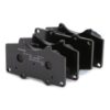 Pastillas de freno delanteras para diferentes modelos de Toyota Hilux, incluyendo Revo, Vigo y más, año 2016-2024 y 2009-2015, semimetálicas.