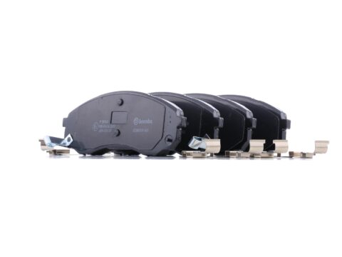 Pastillas de freno delanteras semimetálicas Ultrapad para diferentes modelos de vehículos Hyundai y Kia, con sistema anti vibración y ruido. Apto para Hyundai Grand Starex, H-1 New y Kia Carnival.
