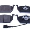 Pastillas de freno delanteras para modelos específicos de Audi, VW y VW - semimetálicas con sistema antivibración y antirruido - imagen principal.