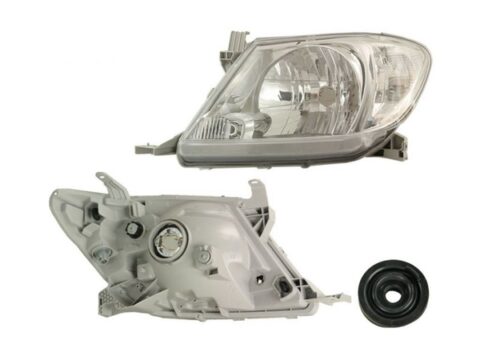 Faro delantero izquierdo para Toyota Hilux Vigo 2008-2011 con conector. Adecuado para optimizar la visibilidad en carreteras chilenas.