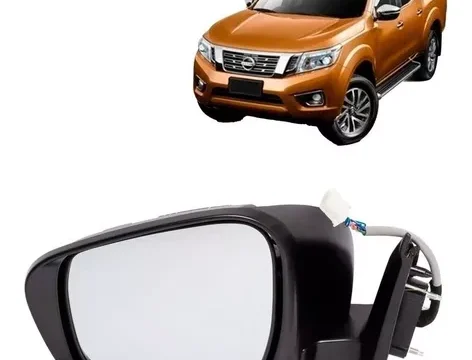 Espejo izquierdo negro eléctrico para Nissan NP300, Navara 2021 y modelos posteriores, abatible eléctricamente con indicador de giro, reemplazo KL-NS245BESQL.