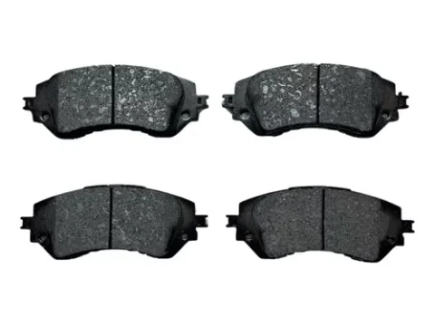 Pastillas de freno delanteras para Toyota Yaris 1.5 2014/2022, semimetálicas, con sistema anti vibración y ruido, imagen principal.