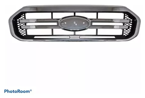 Imagen de la máscara cromada con marco negro para Ford Ranger 2020/2022 de la marca Tong Yang, ideal para camionetas en Chile.